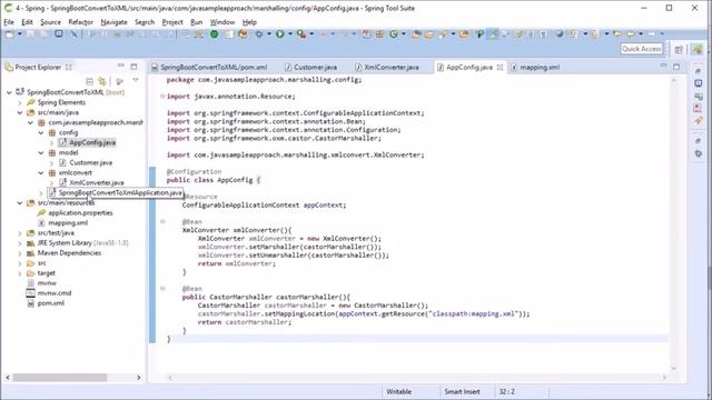 How to convert Java Object into from XML – with Castor & Spring Boot смотреть онлайн