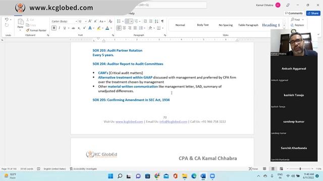 CPA|AUD |Audit Attestation- Sarbanes Oxley Act Title2 (Auditor Independence) |??? & ?? ????? ?????? смотреть онлайн