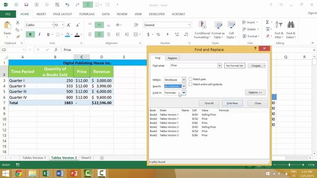 Launching the Find Dialog Box in Excel (Ctrl + F) смотреть онлайн