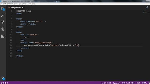 #7 Update Text of an HTML Element by using InnerHtml in JavaScript смотреть онлайн