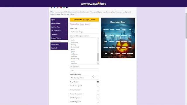 Bingo Card Generator Tutorial - Best New Bingo Sites смотреть онлайн