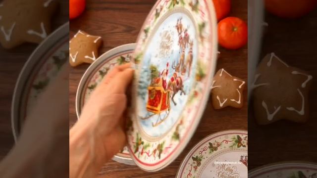 Набор из 4-х десертных тарелок Christmas Time от Easy Life смотреть онлайн