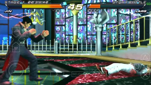 TEKKEN EMULATOR PSP GOLD /FIGHT WITH JIN VS LARS смотреть онлайн