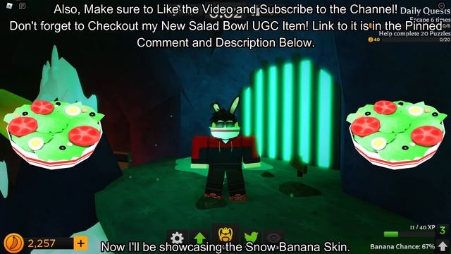 NEW CODE for the SNOW BANANA SKIN in BANANA EATS! [ROBLOX] смотреть онлайн