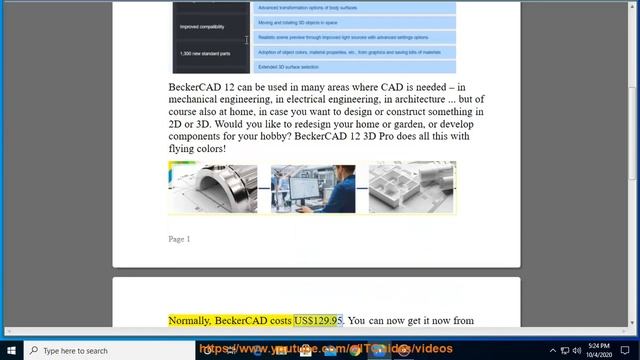 BeckerCAD 3D Pro: Great CAD software at a low price (US$19.99). смотреть онлайн