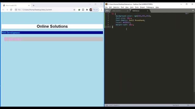 CSS 2.2 How to add CSS | Inline, Internal, External CSS | CSS Color by Name, Hexadecimal, RGB, HSL смотреть онлайн