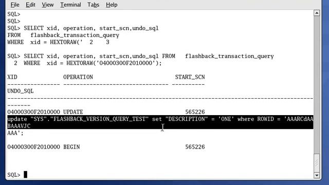 flashback transaction query смотреть онлайн