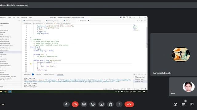 Singleton Class Method Easy way to understand with Example 25 april23 смотреть онлайн
