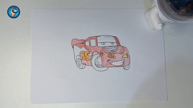 Рисуем Молнию Маккуин. Mcqueen lightning смотреть онлайн