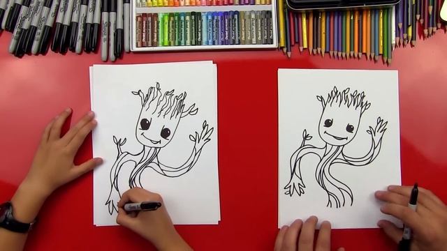 How To Draw Baby Groot смотреть онлайн