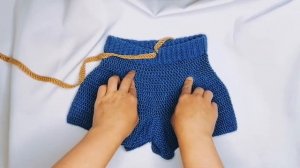 шорты крючком на девочку