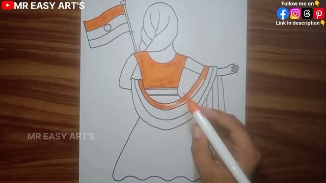 Easy republic day drawing || easy for beginners || step by step || MR EASY ART'S #republicdaydrawin смотреть онлайн