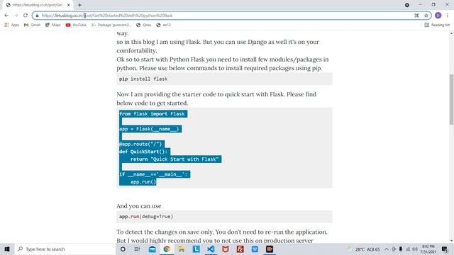 Quick Start with Python Flask || Web Development using Flask Framework || Video 1 || Introduction смотреть онлайн