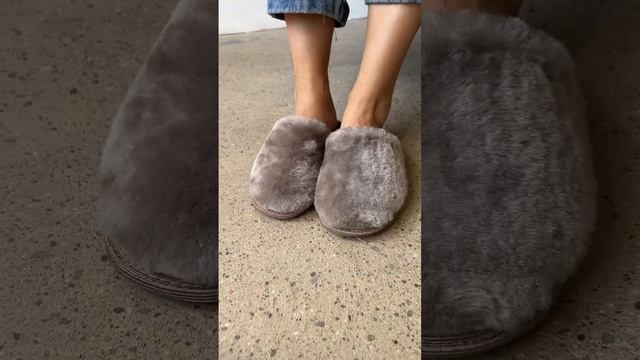 Тапочки женские из натуральной овчины (цвет: капучино) смотреть онлайн