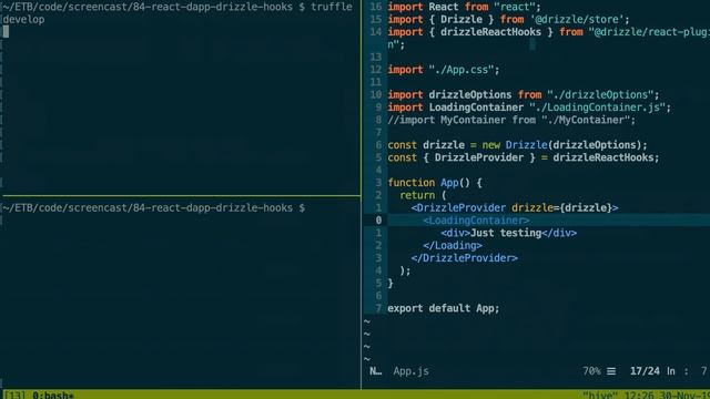 How to use Drizzle with React Hooks in your Ethereum Dapp? смотреть онлайн