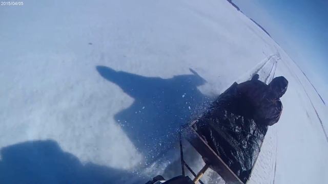 Обратно домой с рыбалки на снегоходе Lynx 59 YETI 600 ACE