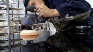 Полировка роторной машинкой без голограмм.