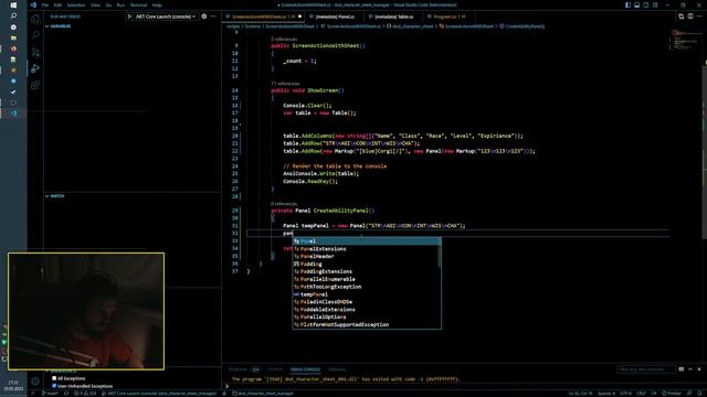 Пишу консольное приложение на C# для DnD [Боевой экран 1\3] смотреть онлайн