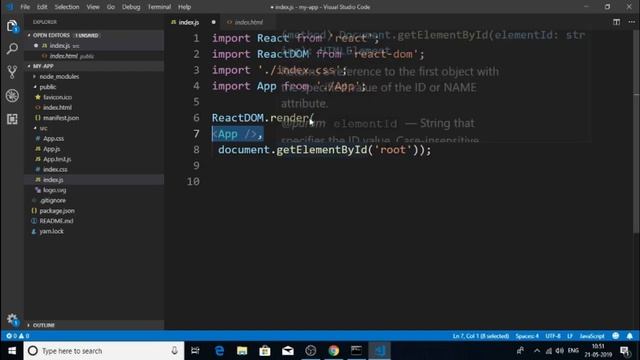 [ Hindi ] Job Oriented Front End Framework - React.js - Part-1 : Boilerplate Code Explanation смотреть онлайн