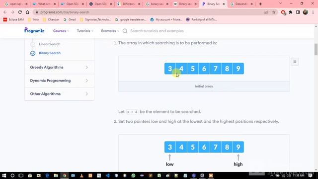 Binary Search Program in java part-1 смотреть онлайн