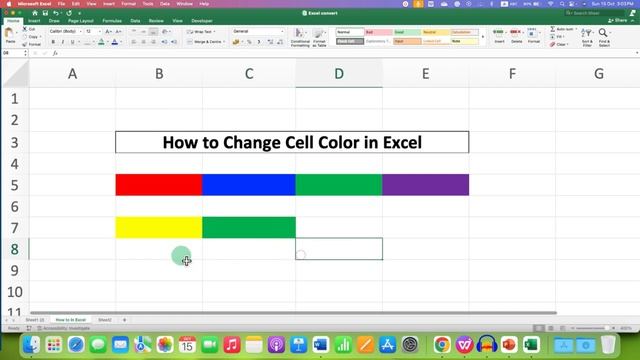 How to Change Cell Color in Excel смотреть онлайн