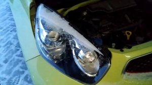 Как заменить лампу света Киа Пиканто 2015 г.в.