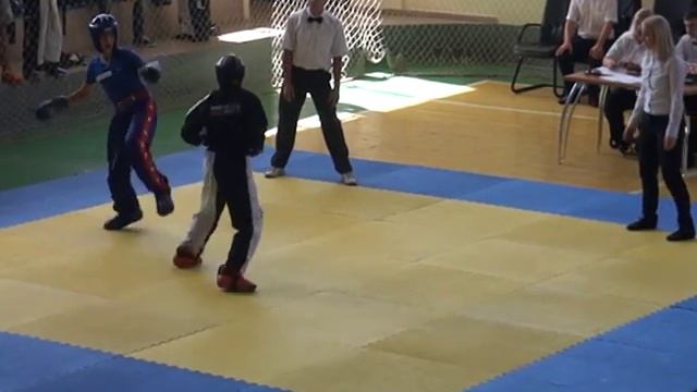 Костин Евгений 1.2 ПОИНТ 18.09.15 Чемпионат и Первенство Республики Крым по кикбоксингу WAKO