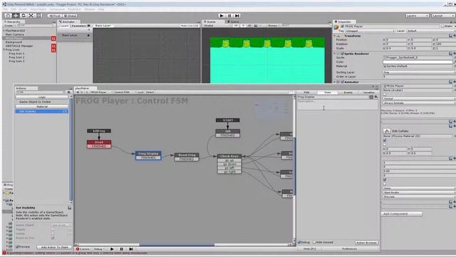 FROGGER with Playmaker (Unity3D) - part 6/8 - Lebensanzeige & Game Over смотреть онлайн