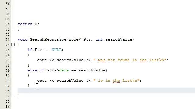 How to Search a Linked List Using Recursion in C++ Part 2 смотреть онлайн