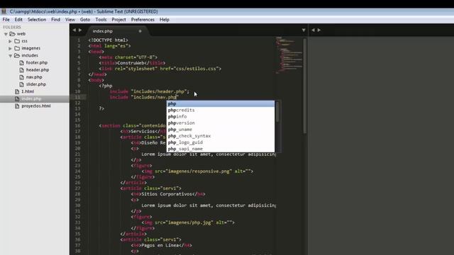 Crear Plantilla Web en PHP смотреть онлайн