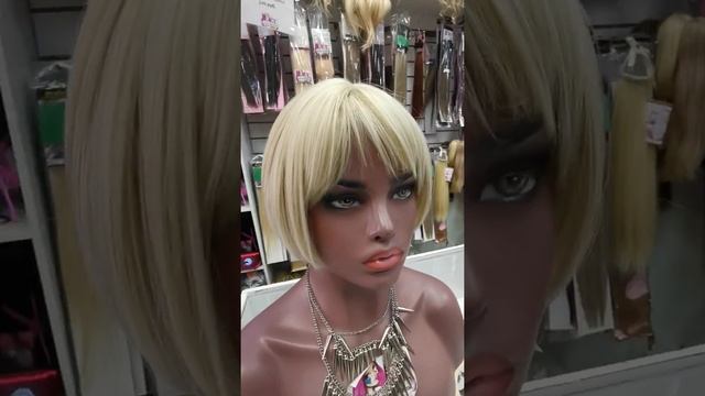 Парик из термо канекалона боб каре в натуральном оттенке с челкой смотреть онлайн