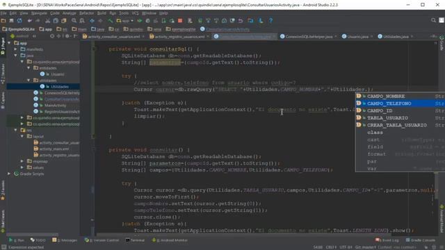 55. Consultar información de la BD SQLite usando sentencia SQL смотреть онлайн