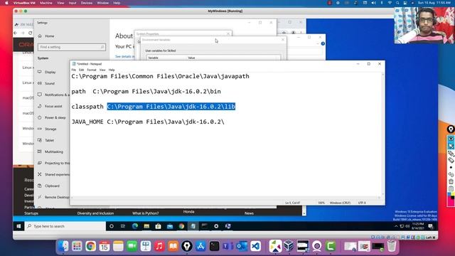 Java-JDK-16-Installing-Java-Windows-path&ClassPathSettings(Part 2) смотреть онлайн