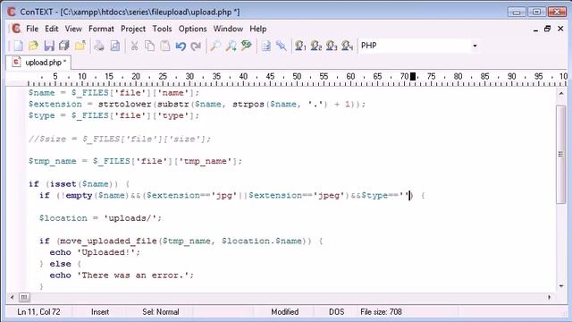 Beginner PHP Tutorial 91 Uploading Files Restricting File Extensions Part 2 смотреть онлайн
