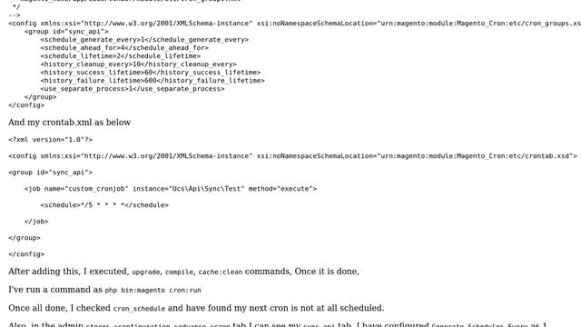 Magento: Cron in my custom module is not running смотреть онлайн