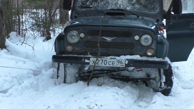 Как мы испытывали Китайскую лебёдку на Уазе Хантер!Неудачный день! смотреть онлайн