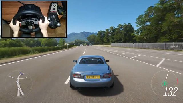 Forza Horizon 4 Mazda MX-5 (Steering Wheel + Shifter) | Logitech g27 Gameplay смотреть онлайн