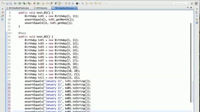 Java Tutorial Birthday Book App 02 смотреть онлайн