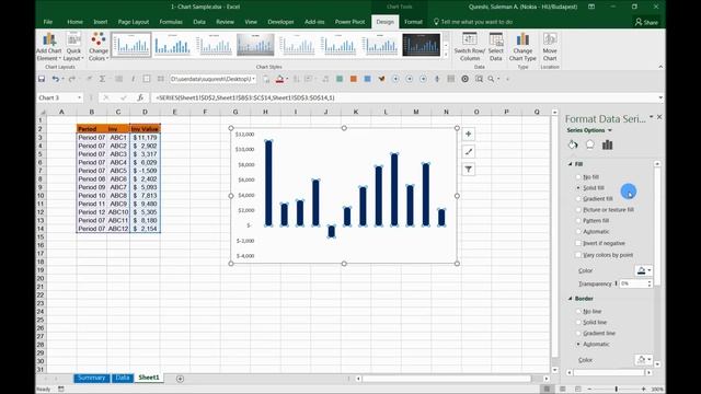 Excel Charts : Automatically Highlight negative values смотреть онлайн