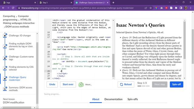 Challenge: Query modernizer Khan Academy| Learning JavaScript for Websites Day 3 смотреть онлайн