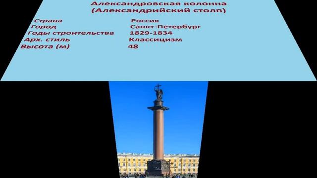 Александровская колонна , Александрийский столп (Санкт-Петербург) смотреть онлайн
