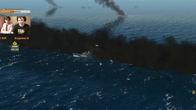 Atlantic Fleet #10: PvP в прямом эфире! Настоящее морское сражение. смотреть онлайн