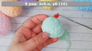 Как связать пасхальные яйца крючком из плюшевой пряжи