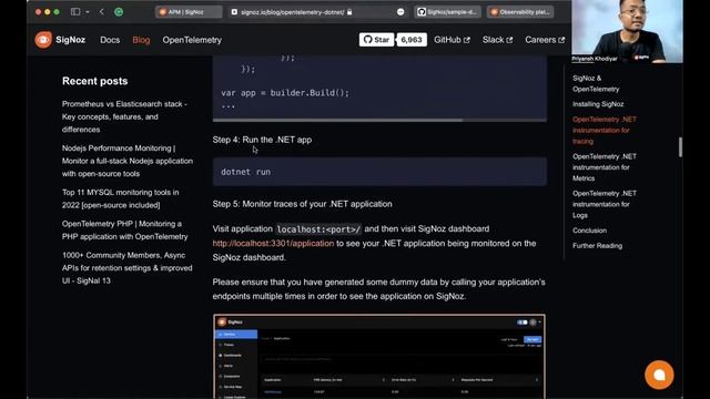 .NET - Monitor a .NET Application with OpenTelemetry and SigNoz смотреть онлайн
