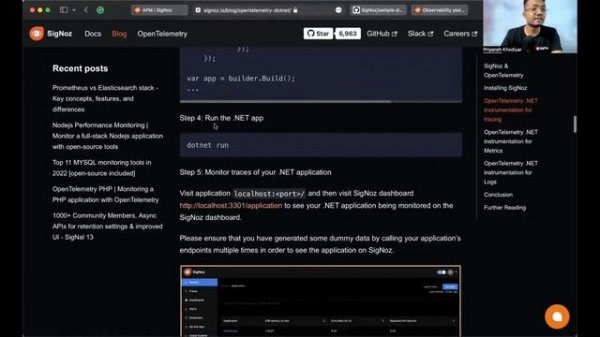.NET - Monitor a .NET Application with OpenTelemetry and SigNoz