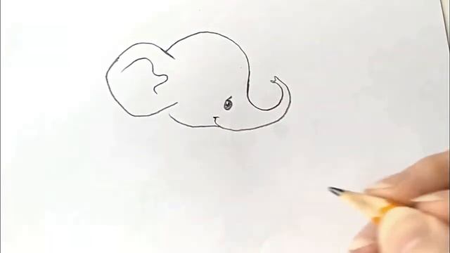 ? Kак се рисува слонче лесно и бързо за деца с молив? ? Как нарисовать слона карандашом поэтапно смотреть онлайн
