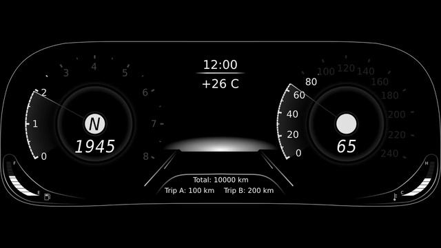 Графическая панель приборов (Digital cluster) смотреть онлайн