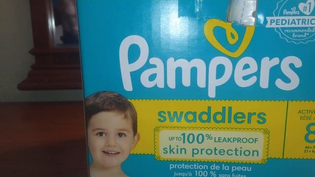 unboxing Pampers swaddlers size 8 review смотреть онлайн