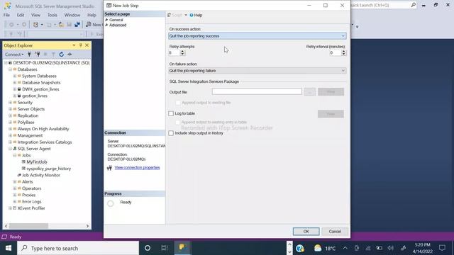 Partie4 Job SQL Agent смотреть онлайн