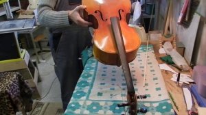 Установка душки в скрипку, виолончель, констрабас.